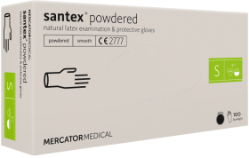 SANTEX Powdered 100 ks Velikost rukavic: S 31497_S