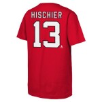 Outerstuff Dětské tričko Nico Hischier NHL New Jersey Devils Flat Captains N&N Ss Ctn Tee Velikost: Dětské L (11 - 12 let)