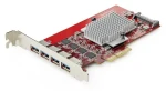 StarTech PCIe karta 4x USB-A / Řadič USB / PCIe 3.0 / USB 3.2 Gen 2 10 Gbps / ASMedia chipset (P10Q4A-USB-CARD)