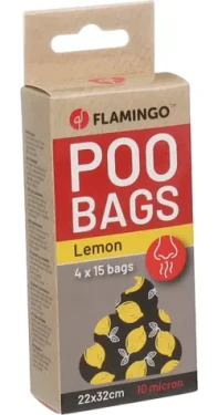 Flamingo Basic Scent Sáčky s citrónovou vůní na exkrementy 4x15ks (FLA-524204)