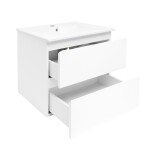 Koupelnová skříňka s umyvadlem SAT B-Way 59x50x45 cm bílá lesklá BWAY260WU4BI BWAY260WU4BI