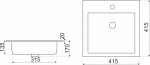 KERRA - Umyvadlo zapuštěné do desky KR-41 5907548105905