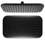 AQUALINE - Hlavová sprcha, 200x350, ABS/černá mat SC296