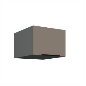 Horní skříňka Aria ANT 50 NAGU-36 1F Barva korpusu: Antracit, Barva dvířek: TA - Sandgrau AFM