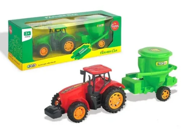 MaDe 07775 Traktor s vlečkou, na setrvačník