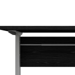Kancelářský stůl s elektrickým polohováním Prima 80400/318 černý/stříbrné nohy