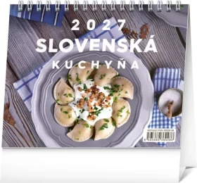 Notique Stolní kalendář Slovenská kuchyně 2027 / Stolní kalendář / 16,5 × 13 cm / týdenní