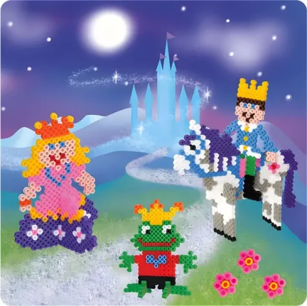 PLAYBOX Zažehlovací korálky 3D sada Pohádky s princeznou