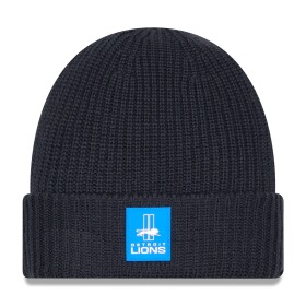 New Era Pánská zimní čepice Detroit Lions NFL 2025 Sideline Steel Clouds Cuff Knit Beanie