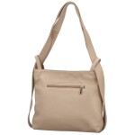 Trendy dámský kožený kabelko-batoh Ruoxi, pudrový