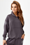 Rough Radical Mikina kapucí Pery Hoodie Dark Grey