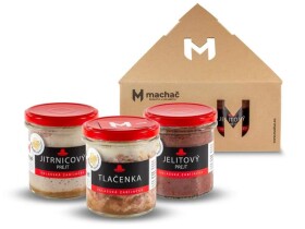 Machač dárková sada Valašská zabijačka (Tlačenka, Škvarky, Jitrnice)