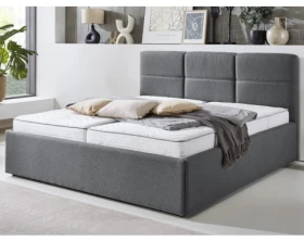 Postel Domango 180x200 cm, středně šedá látka