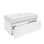 Koupelnová skříňka s umyvadlem SAT B-WAY 99x30x45 cm bílá lesk BWAY100WU2 BWAY100WU2
