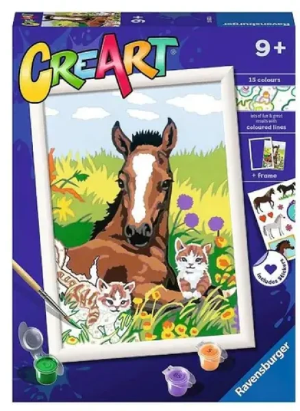Ravensburger CreArt Kůň a koťata