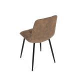 Jídelní židle, hnědá, látka vintage, CT-281 COF3