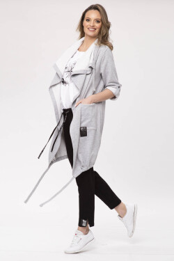 Look Made With Love Kabát 500 Comfy Grey Melange L/XL šedá melanž