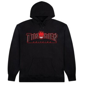 Mikina THRASHER x SPITFIRE Big Head Outline Hoodie Black velikost XL