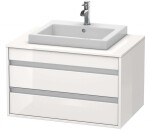 DURAVIT - Ketho Umyvadlová skříňka 50x80x55 cm, 2 zásuvka, lesklá bílá KT675402222