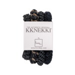 KKNEKKI Gumička do vlasů Kknekki no. 40 – set 4 ks, černá barva, textil