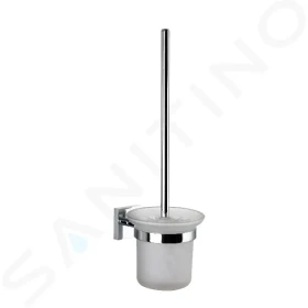 Kielle WC štětka nástěnná s držákem, matné sklo/chrom 40523000