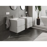 MEXEN/S - Orio koupelnová skříňka 50 cm s umyvadlem Otis, 2 zásuvky, šedá mat/bílá mat 91A10-05047-2-BFF62-W18M01