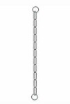 Obojek kovový stahovák dlouhá oka 1-řadý 55cm