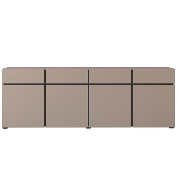 Komoda Cross 4D4S congo/černá