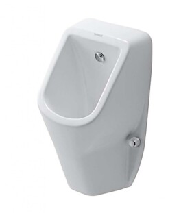 DURAVIT - D-Code Pisoár, zadní přívod vody, Rimless, s HygieneGlaze, alpská bílá 0829302000