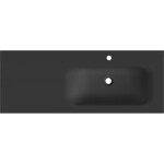 MEXEN - Vela umyvadlo zapuštěné do desky pravá 121 x 46,5, černá mat 25231271P