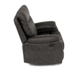 TV a relaxační křeslo s elektrickým ovládáním, potah coffee látka v dekoru vintage, 1 motor 240V