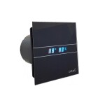 CATA - E-120 GBTH koupelnový ventilátor axiální s automatem, 6W/11W, potrubí 120, černá 00901602