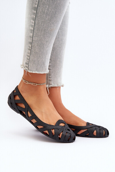 Dámské gumové baleríny černé Salam 37