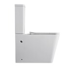Erga Jotta, WC kombi mísa 640x365x820 mm, Rimless + toaletní sedátko, bílá lesklá, ERG-V03-JOTTA-RIM-WH