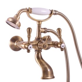 RAV Slezák - MORAVA RETRO - Vanový set s baterií, Stará mosaz (Bronz) MK459.5/2SM MK459.5/2SM