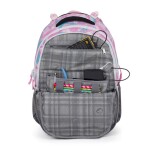 Bagmaster PORTO 24 B školní batoh – růžovo-modrý