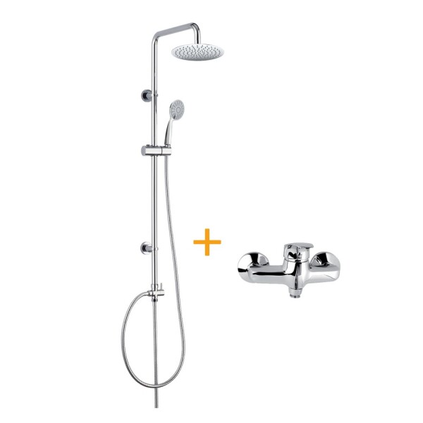 Mereo Sprchová souprava Sonáta a sprchová baterie Sonáta 100 mm CB609A