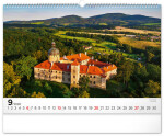 Nástěnný kalendář 2026 NOTIQUE - Panoramata Česka, 48 x 33 cm