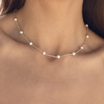 ELENYS Pure Pearl – pozlacený náhrdelník 18K žluté zlato Délka: 45+5 cm / max. 50 cm
