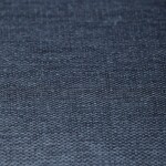 Židle jídelní, modrá látka a tmavě šedá látka v dekoru vintage kůže, černý kov, otočná P90°+ L90° s vratným mechanismem