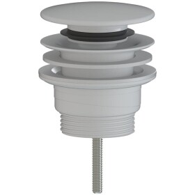 CERANO Umyvadlová výpusť - 5/4“ click-clack - univerzální - plast - bílá matná