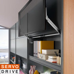 Blum Sada Aventos HL top ALU Servo-Drive mechanismus: silný, výška korpusu: 390-540mm, krytka: šedá tmavá (BLAHLT_90)