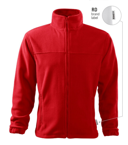 Jacket fleece pánský červená 07 (brand label) XL