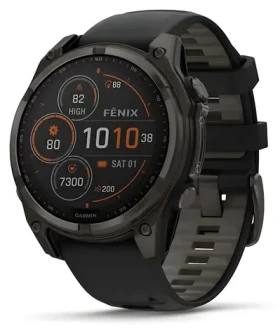 Garmin fenix 8 47mm Solar titanová / Chytré hodinky / GPS / 1.3" displej / mapy / BT / WiFi / voděodolné (010-02906-11)