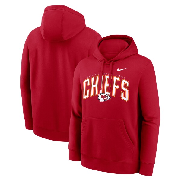 Nike Pánská mikina Kansas City Chiefs NFL Club Expect Victory Hoodie Velikost: 3XL