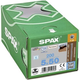 SPAX 0537000500503 R 88192 Zylinderkopf T-STAR šroub do dřeva 5 mm 50 mm T-STAR plus nerezová ocel A2 200 ks