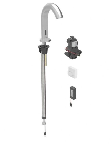 GEBERIT - Piave Elektronická umyvadlová baterie, bateriové napájení, easy to clean, kartáčovaná nerez 116.184.SN.1