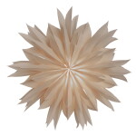 Watt & Veke Závěsná svítící hvězda Athena 50 cm, béžová barva, papír
