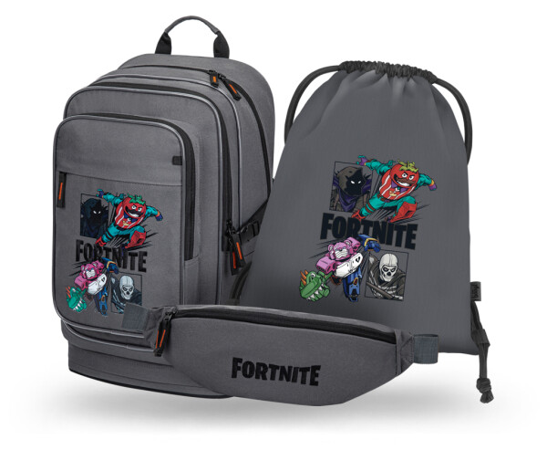 BAAGL SET 3 Cubic Fortnite Squad: batoh, sáček, ledvinka GRS