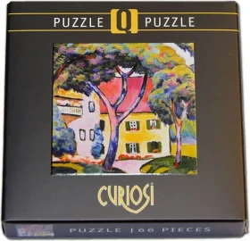 CURIOSI Čtvercové puzzle Q Art: Staudacherův dům v Tegernsee